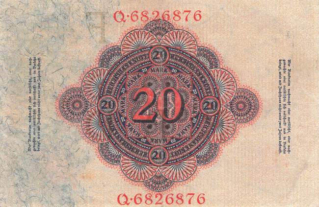 20 Mark 1914 ro.47b F/Q